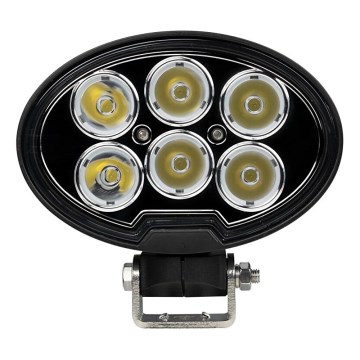 LED Car spotlight BLACK LED/60W/10-30V IP69 5700K oval