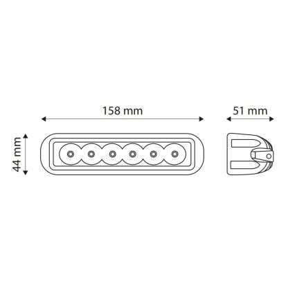 LED Car spotlight EPISTAR LED/18W/10-30V IP67 6000K