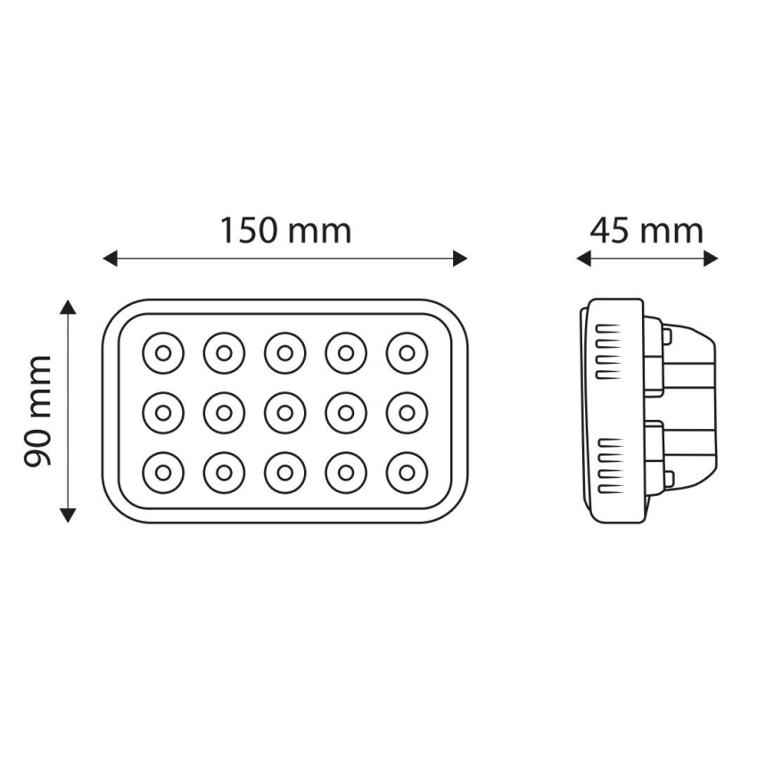 LED Car spotlight EPISTAR LED/45W/10-30V IP67 6000K