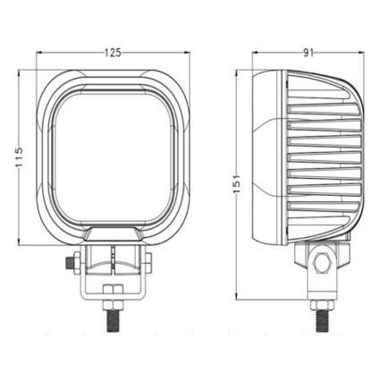 LED Car spotlight OSRAM LED/90W/10-30V IP68 5700K