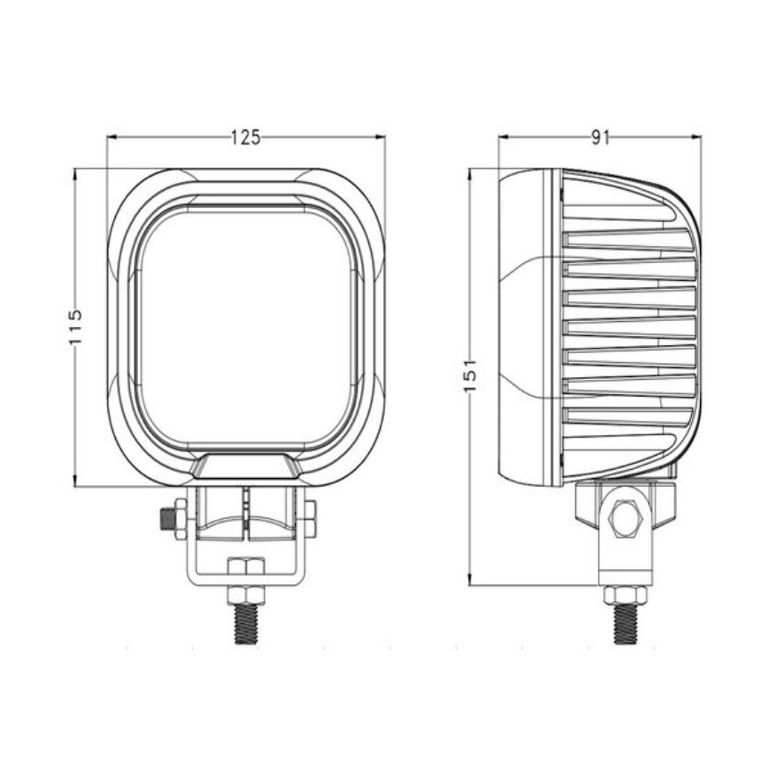 LED Car spotlight OSRAM LED/90W/10-30V IP68 5700K