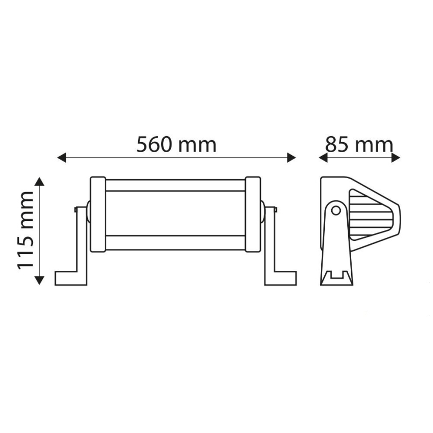 LED Car work light bar EPISTAR LED/120W/10-30V IP67 6000K
