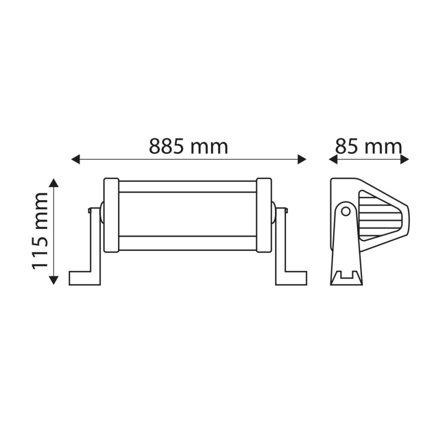 LED Car work light bar EPISTAR LED/180W/10-30V IP67 6000K