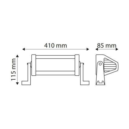 LED Car work light bar EPISTAR LED/72W/10-30V IP67 6000K