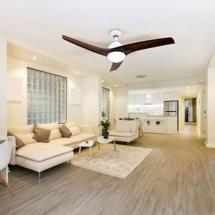 LED Ceiling Fan with 15W LED, 230V, 3000/4000/6400K + Remote Control