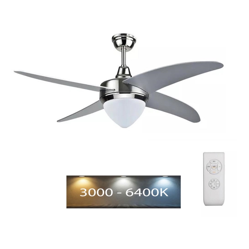 LED Ceiling fan LED/15W/230V 3000K/4000K/6400K + remote control
