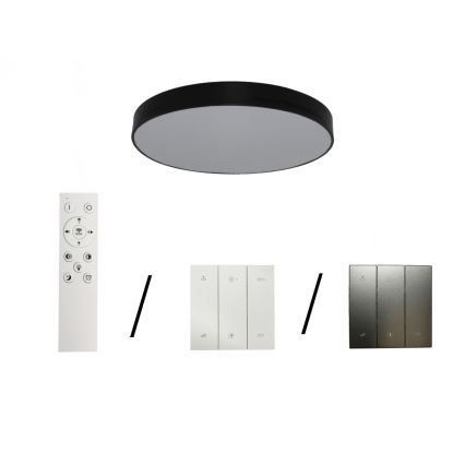 LED Ceiling Fixture 135W/230V, Switchable Color Temperature 3000/4000/6500 K, Ø 80 cm, Black