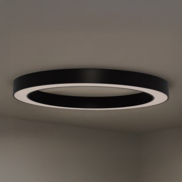 LED ceiling light, 115W/230V, selectable 3000/4000/6500K, Ø 120 cm, black
