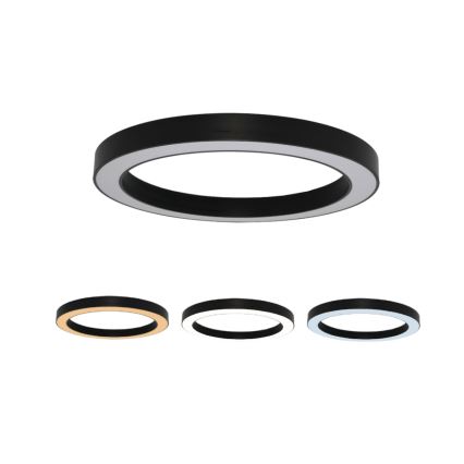 LED ceiling light, 115W/230V, selectable 3000/4000/6500K, Ø 120 cm, black