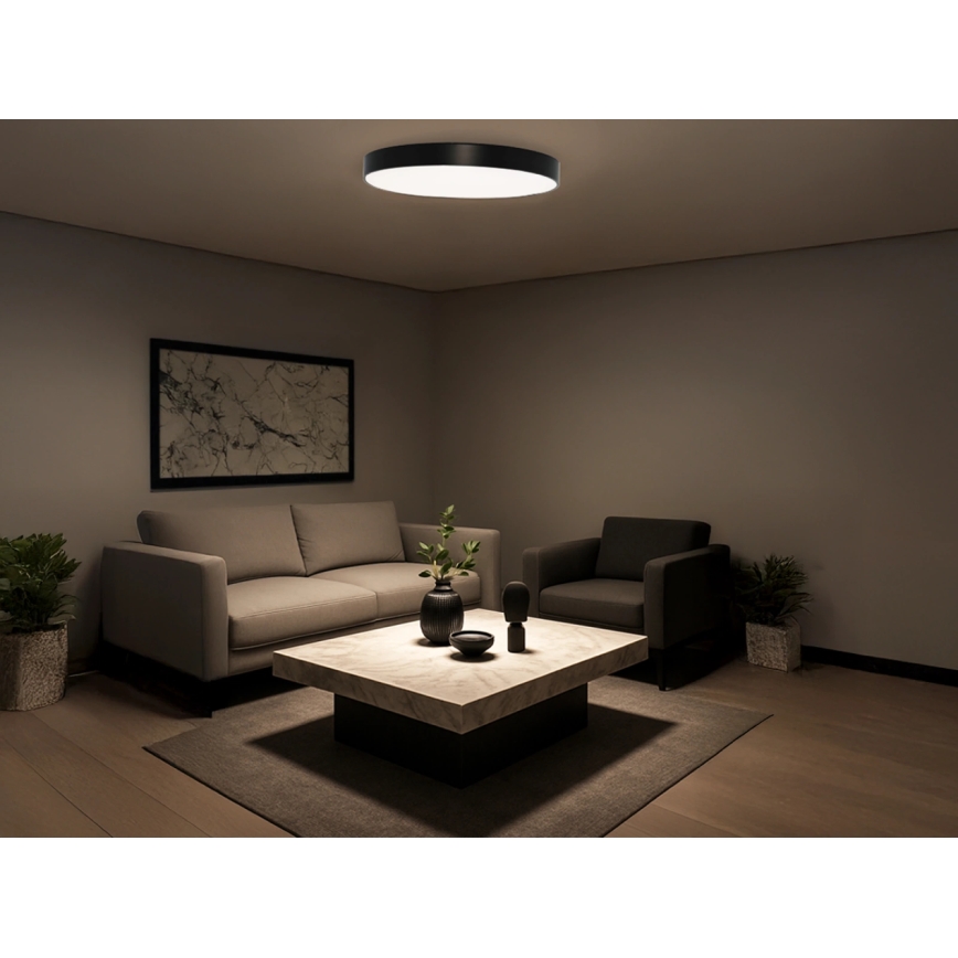 LED Ceiling Light 135W, 230V, 3000/4000/6500K, Ø 80 cm, Black