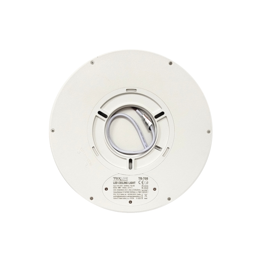 LED Ceiling Light, 18W, 230V, Tunable White 3000/4000/6500K, Ø 23 cm, White