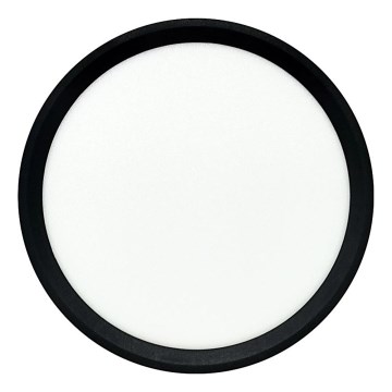LED Ceiling Light 18W/230V — Selectable 3000/4000/6500K, Ø23 cm, Black