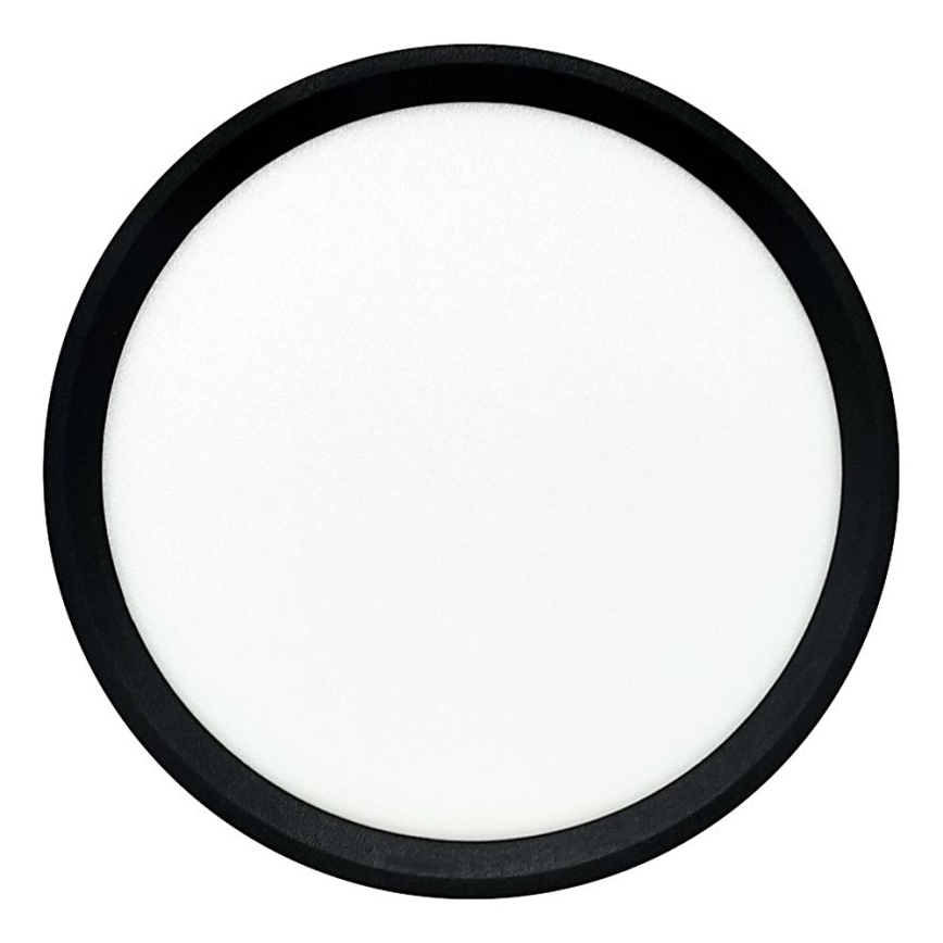 LED Ceiling Light 18W/230V — Selectable 3000/4000/6500K, Ø23 cm, Black