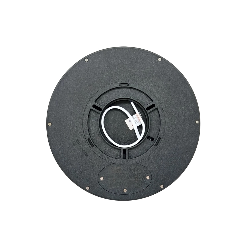 LED Ceiling Light 18W/230V — Selectable 3000/4000/6500K, Ø23 cm, Black