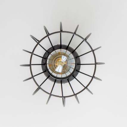 LED Ceiling Light 1xE27/6.5W/230V Black