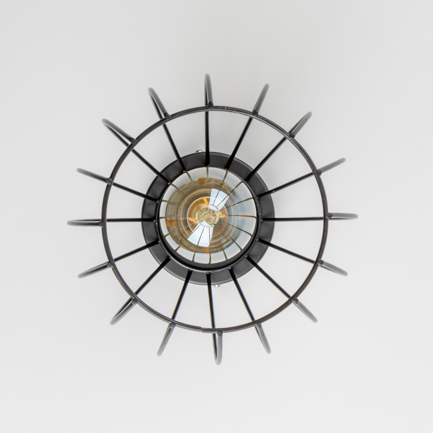 LED Ceiling Light 1xE27/6.5W/230V Black