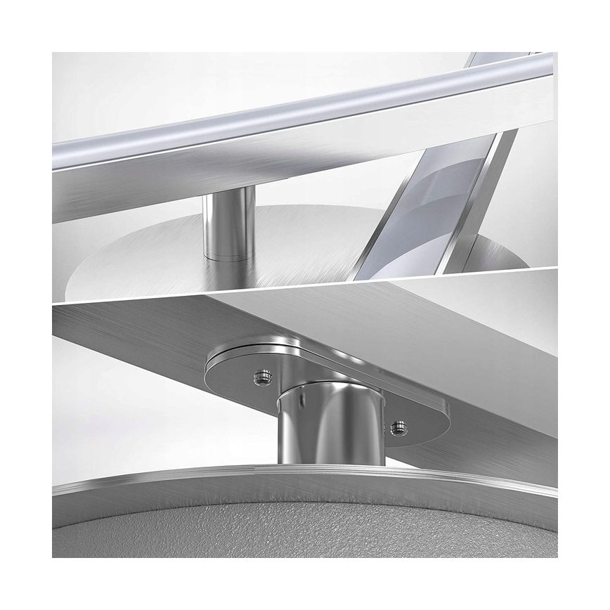 LED Ceiling Light, 2 × 6W LEDs, 230V, Glossy Chrome