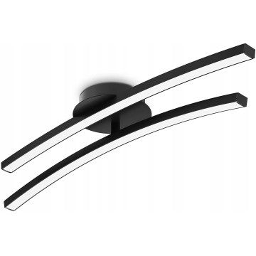 LED Ceiling Light 2xLED/6W/230V 3000K Black