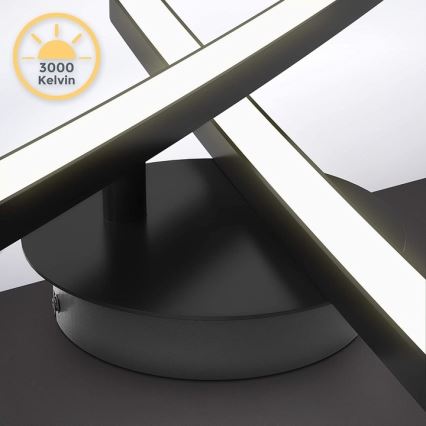 LED Ceiling Light 2xLED/6W/230V 3000K Black