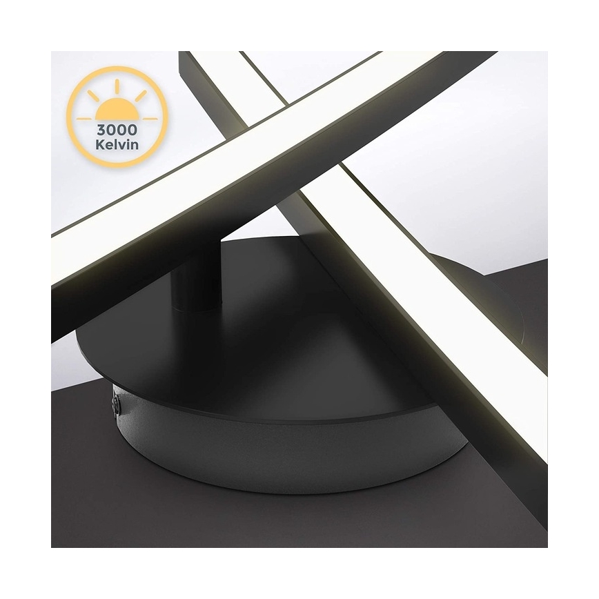 LED Ceiling Light 2xLED/6W/230V 3000K Black