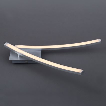 LED Ceiling Light 2xLED/6W/230V 3000K Matte Chrome