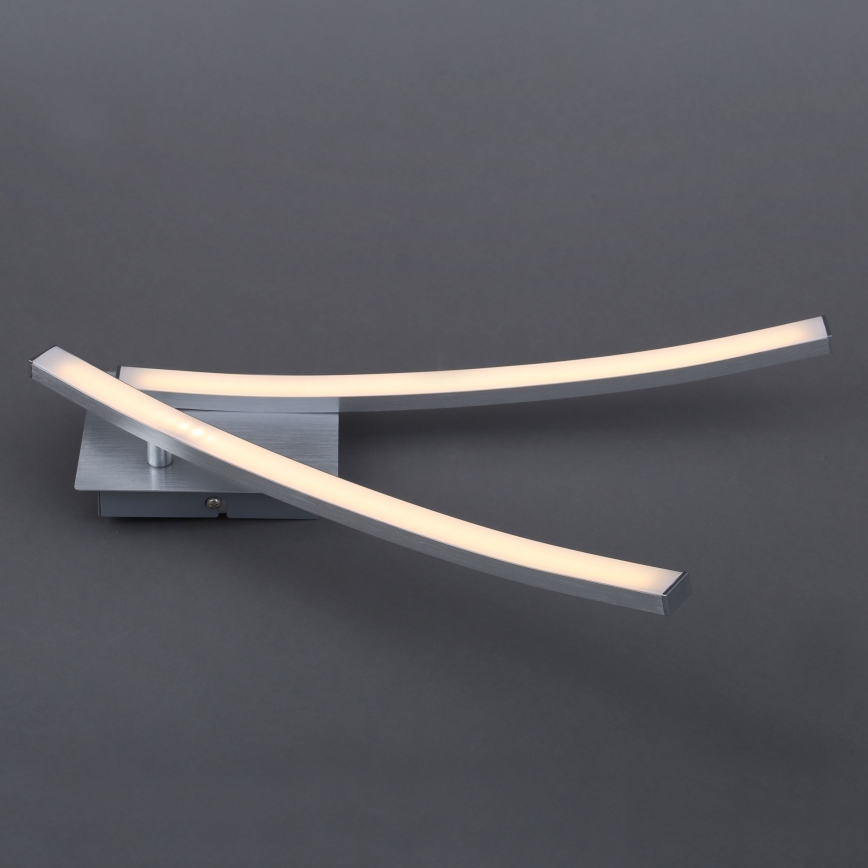 LED Ceiling Light 2xLED/6W/230V 3000K Matte Chrome