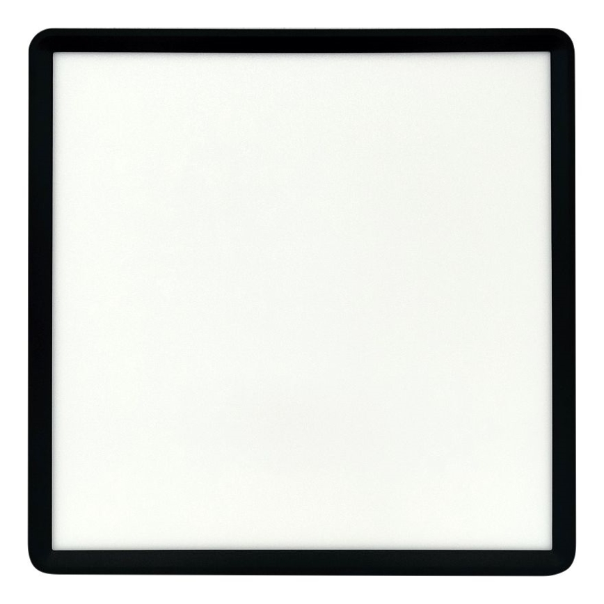 LED Ceiling Light, 32W, 230V, 3000/4000/6500K (selectable), 40 x 40 cm, Black