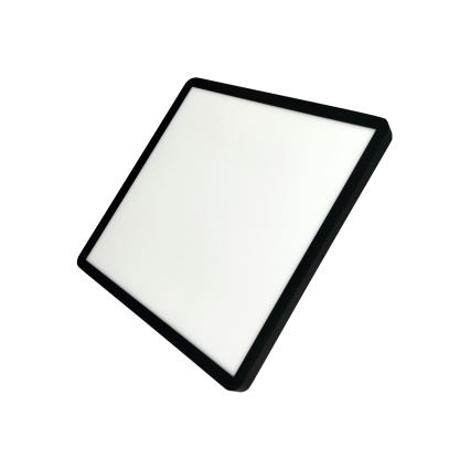 LED Ceiling Light, 32W, 230V, 3000/4000/6500K (selectable), 40 x 40 cm, Black
