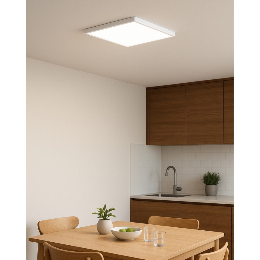 LED Ceiling Light, 32W/230V — 3000/4000/6500K, 40x40 cm, White