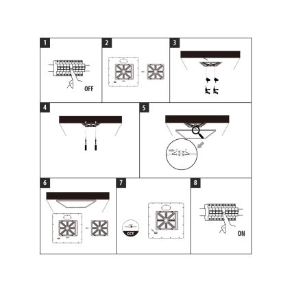 LED Ceiling Light, 32W/230V — 3000/4000/6500K, 40x40 cm, White
