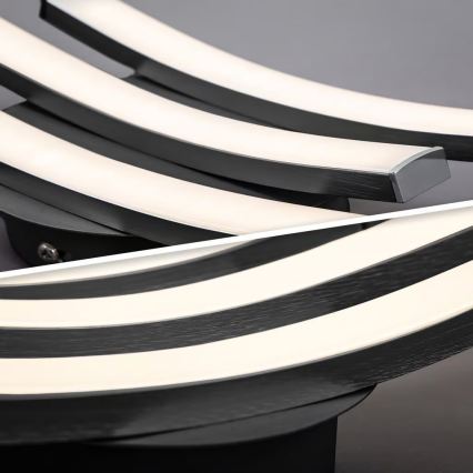 LED Ceiling Light 3xLED/6W/230V 2700K Black