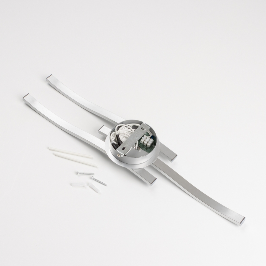 LED Ceiling Light 3xLED/6W/230V 3000K Silver