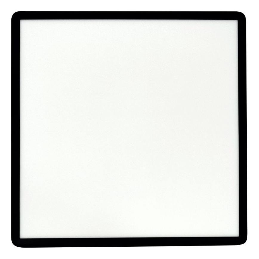 LED Ceiling Light, 40W, 230V, 3000/4000/6500K, 50x50 cm, Black