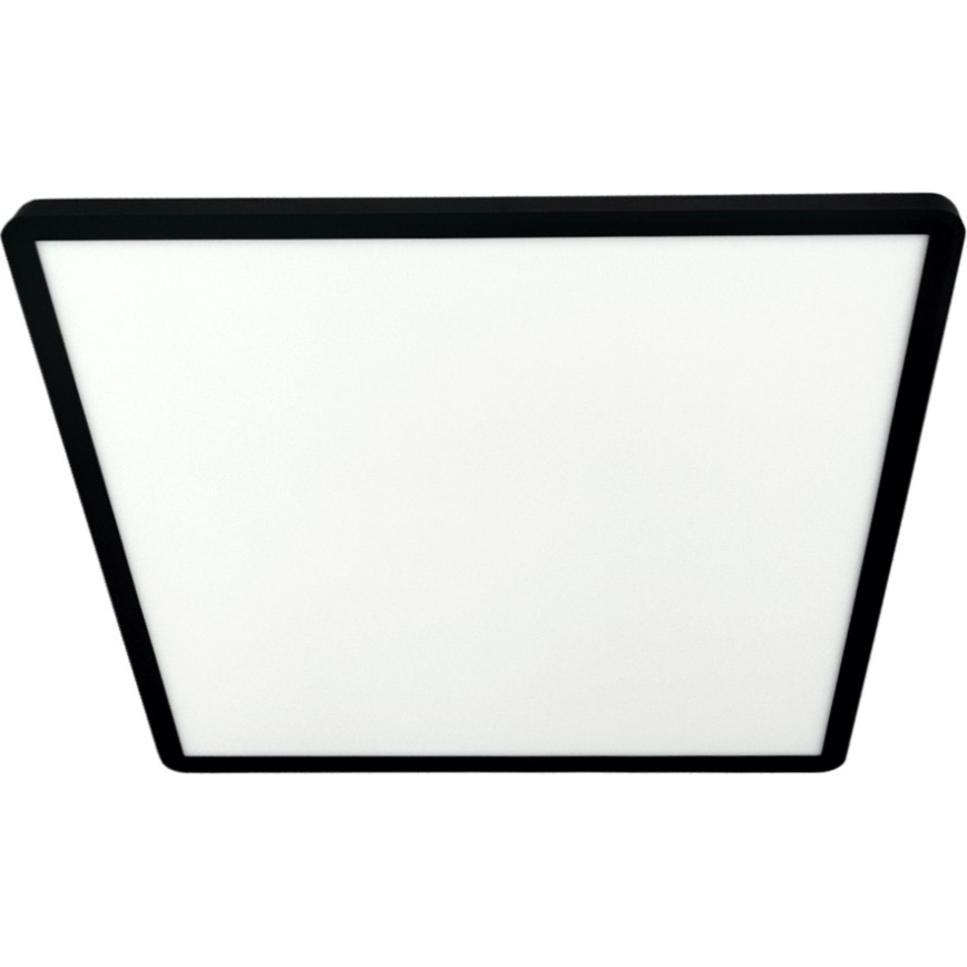 LED Ceiling Light, 40W, 230V, 3000/4000/6500K, 50x50 cm, Black