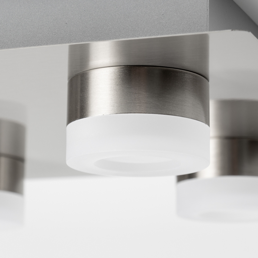 LED Ceiling Light 4xLED/4W/230V Matte Chrome