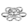 LED Ceiling light 7xLED/14W/230V 3000-5000K d. 50 cm shiny chrome
