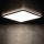 LED Ceiling Light AZPO LED/12,3W/230V 3000/4000/6000K 22,5x22,5 cm IP54 black