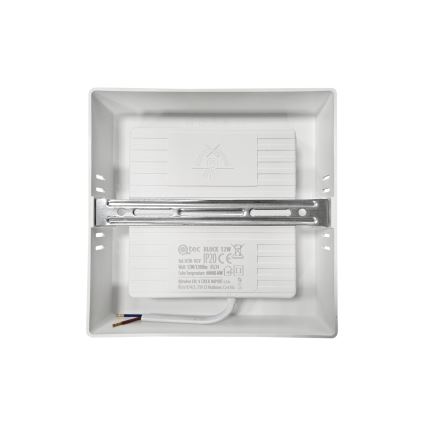 LED Ceiling light BLOCK LED/12W/230V 4000K 16,7x16,7 cm white