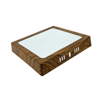 LED Ceiling light BLOCK LED/12W/230V 4200K 16,3x16,3 cm brown