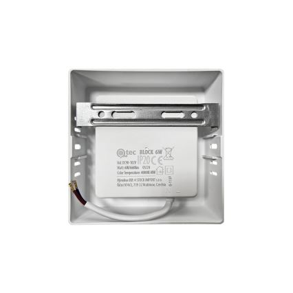 LED Ceiling light BLOCK LED/6W/230V 4000K 12x12 cm white