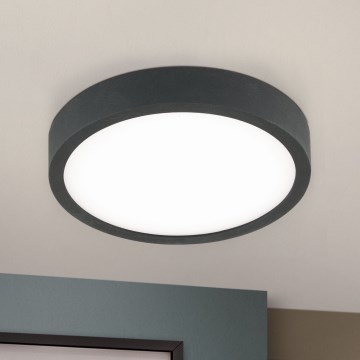 LED Ceiling light BULLY LED/12W/230V d. 14 cm black
