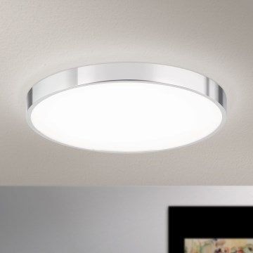 LED Ceiling light BULLY LED/28W/230V d. 28 cm shiny chrome