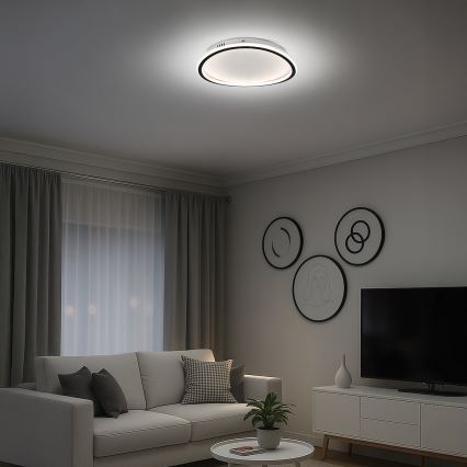 LED Ceiling Light CALI LED/30W/230V Ø 40 cm Black