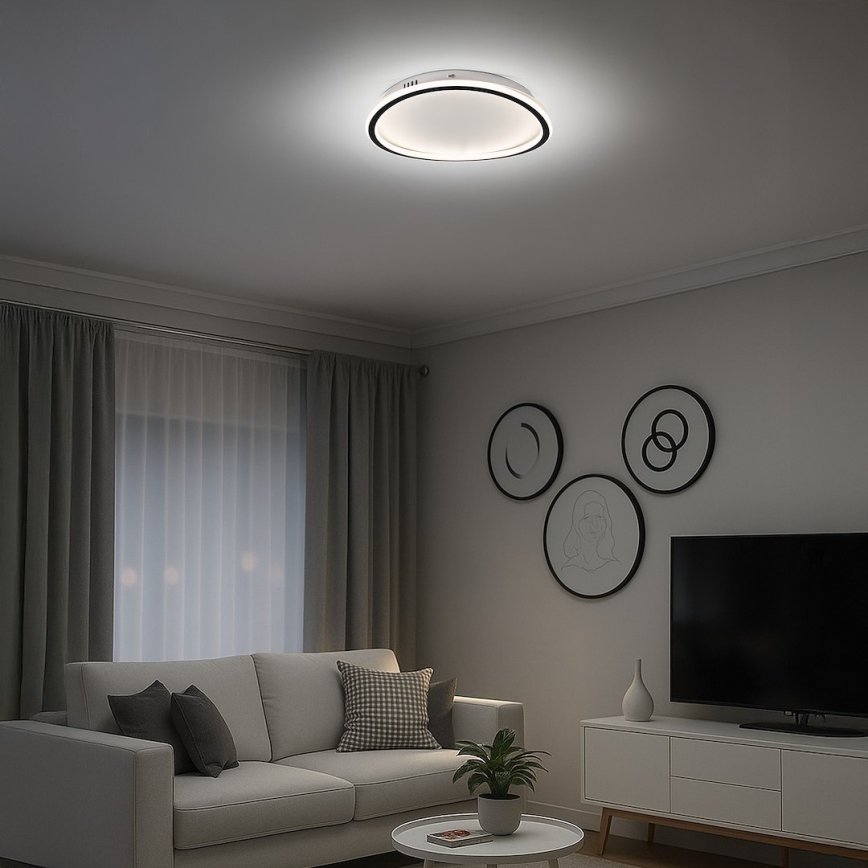 LED Ceiling Light CALI LED/30W/230V Ø 40 cm Black