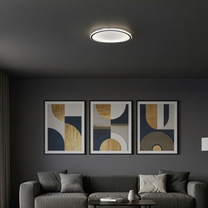 LED Ceiling Light CALI LED/30W/230V Ø 40 cm Black