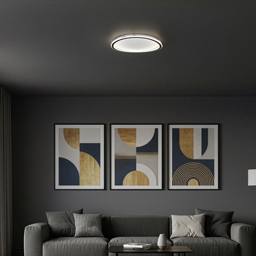 LED Ceiling Light CALI LED/30W/230V Ø 40 cm Black