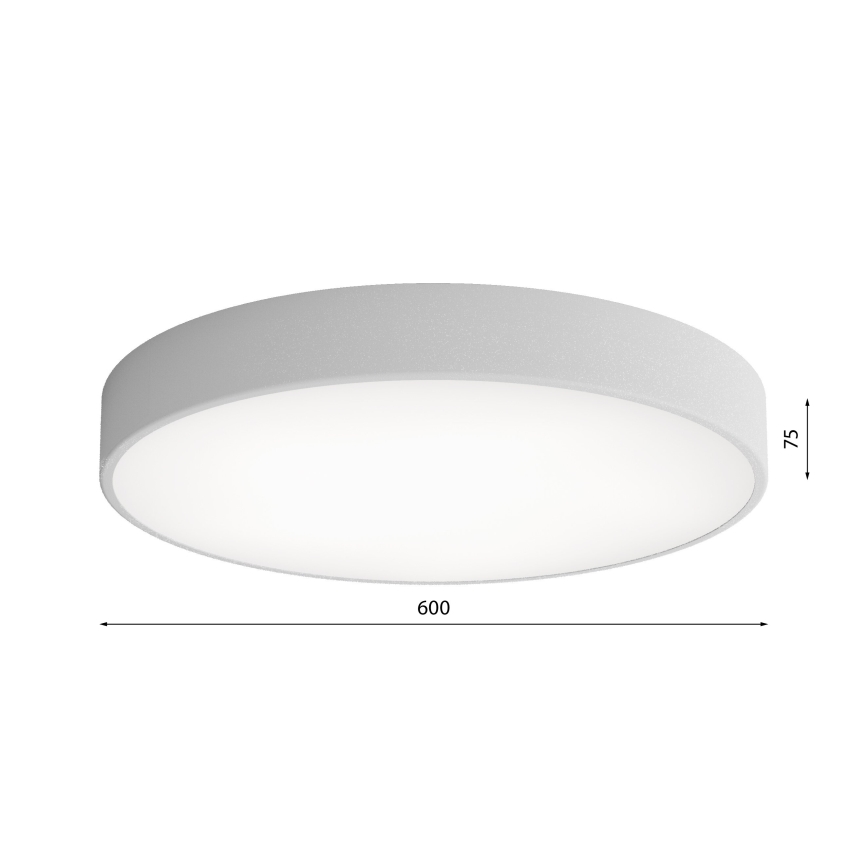 LED Ceiling light CLEO LED/69W/230V 3000K d. 60 cm grey