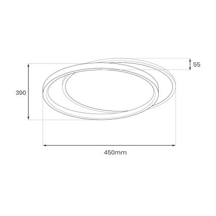 LED Ceiling Light CORDOBA LED/30W/230V white