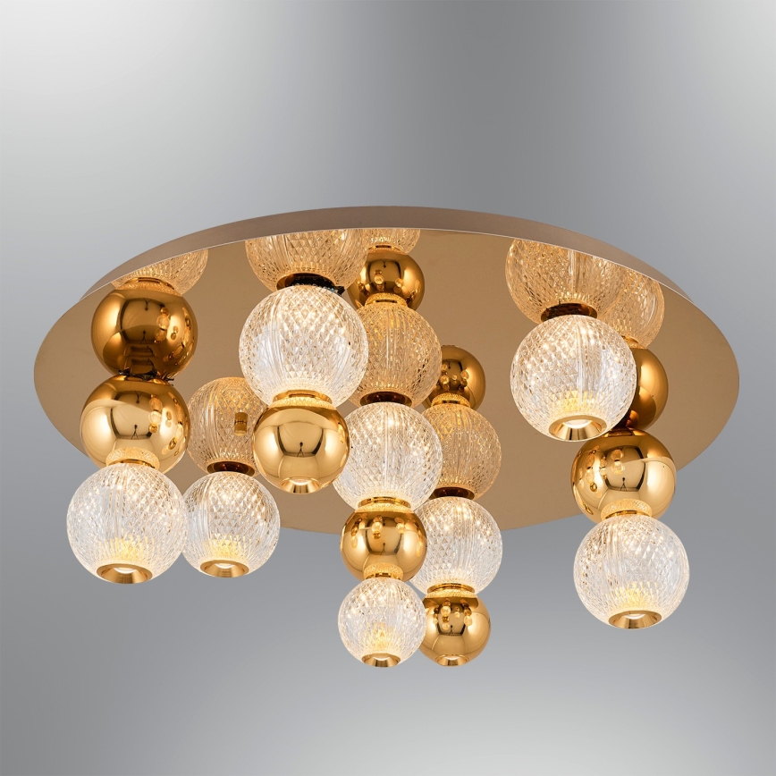 LED Ceiling Light CREMONA LED/37W/230V 3000K Gold