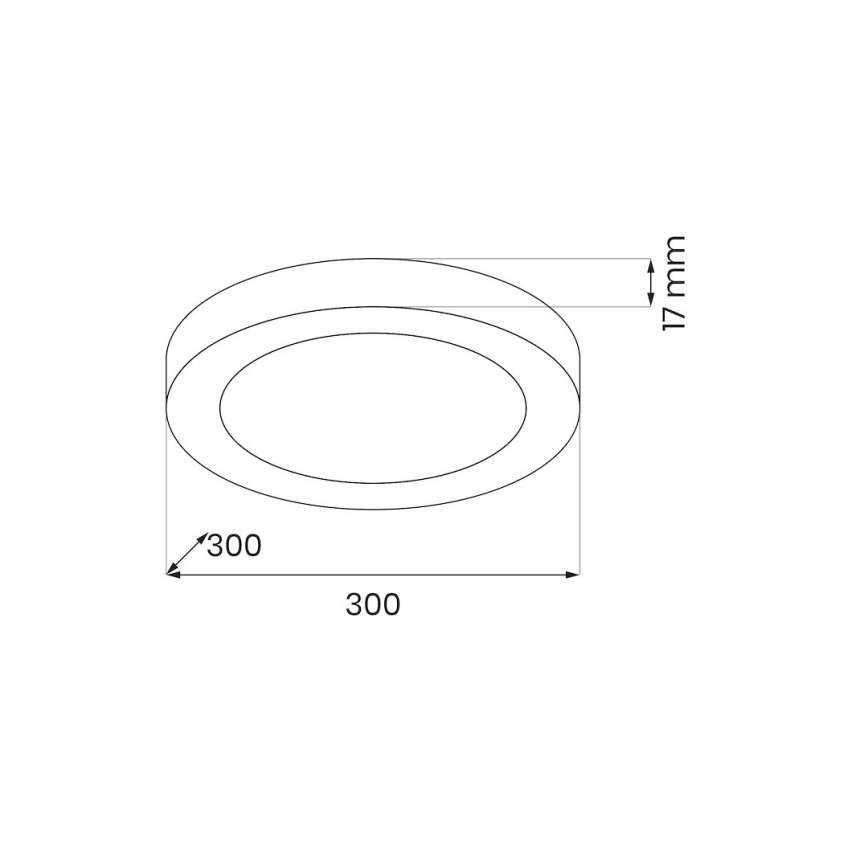 LED Ceiling Light EVORA LED/24W/230V 3000/4000/6000K Ø 30 cm White